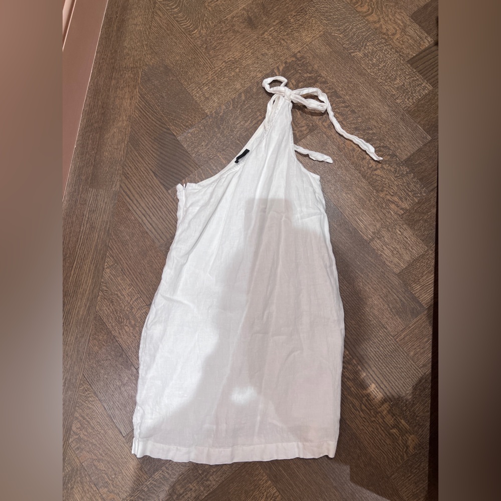 J. Crew White Halter Dress